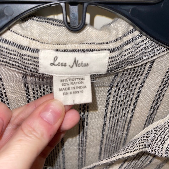 Love Notes linen button down - Picture 4 of 6